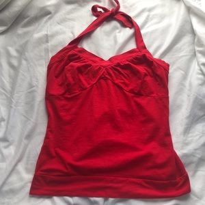 Red halter top✨